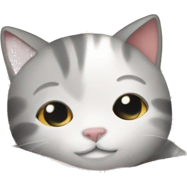 Cat in a comfy bed emoji
