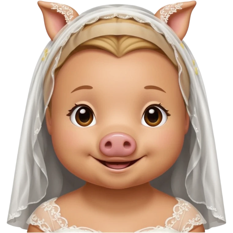 bride pig emoji