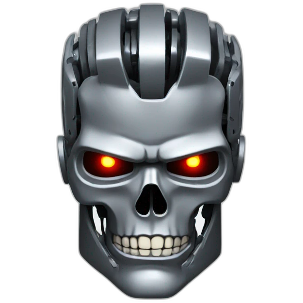 terminator head with hornes emoji