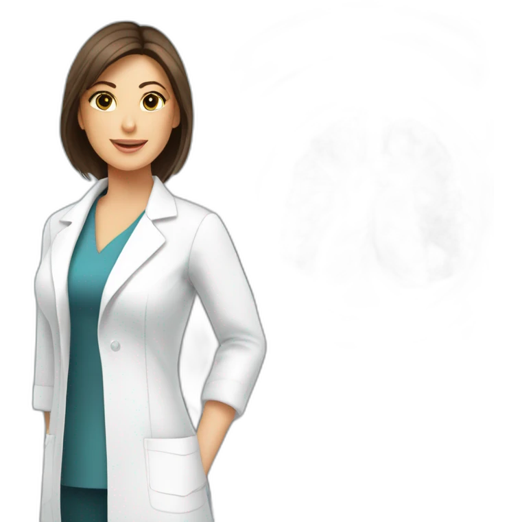 Posh-Radiologist-performing-breast-mri-to-woman emoji