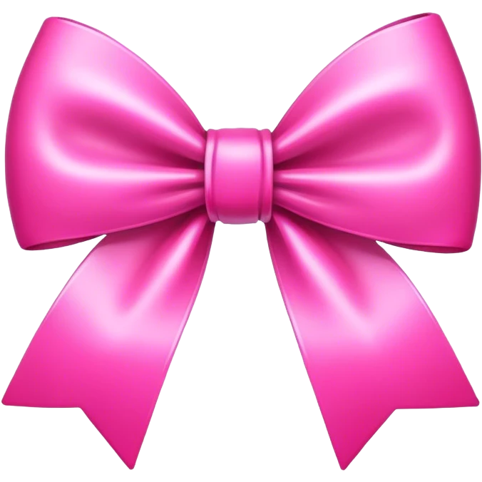 Bow pink emoji