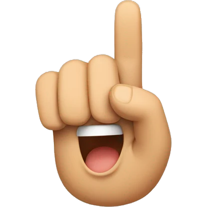 angry emoji with pointing left hand and showing two fingers of right hand emoji