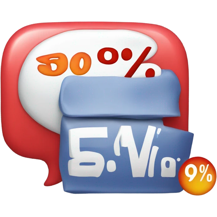 50% discount emoji