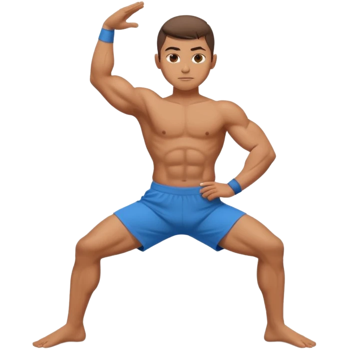 warrior boy yoga poses emoji