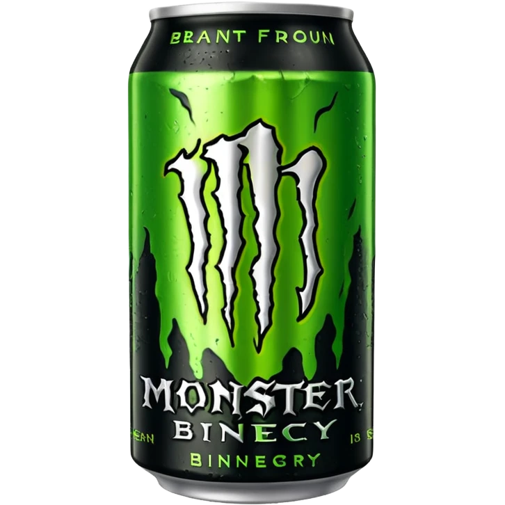 Monster energy drink can emoji