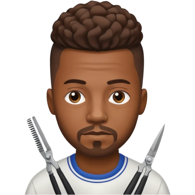 Street Barber black man  emoji