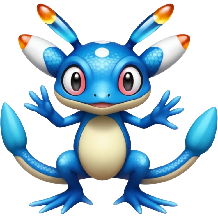 Froakie-Karrablast-Ferroseed-Pyukumuku-Perrserker-Cetitan-Pokémon-fusion (full body) emoji