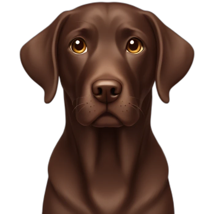 Chocolate Labrador emoji