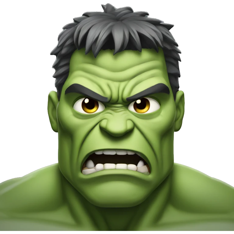 Mad hulk emoji