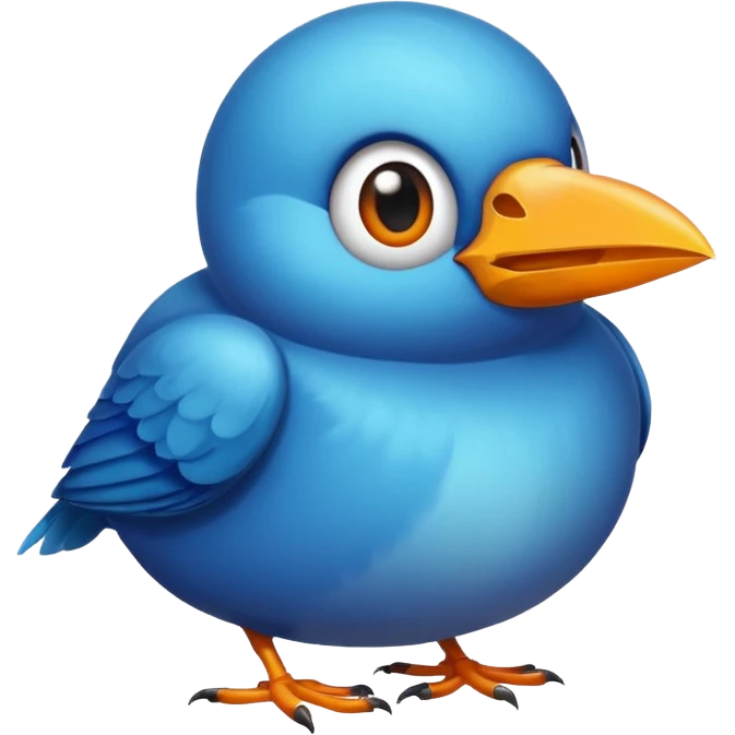 Bird with big balls emoji