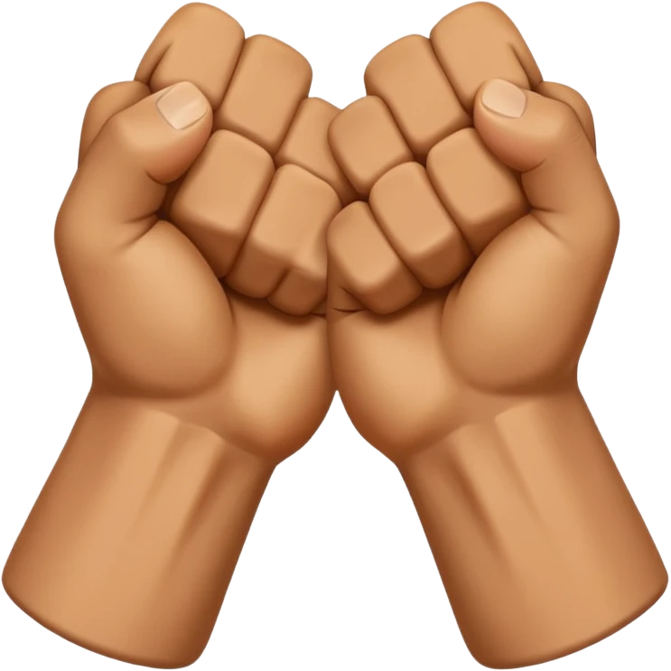 two clenched fists at close range emoji