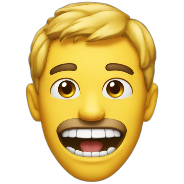 Emoji show as his jaw emoji