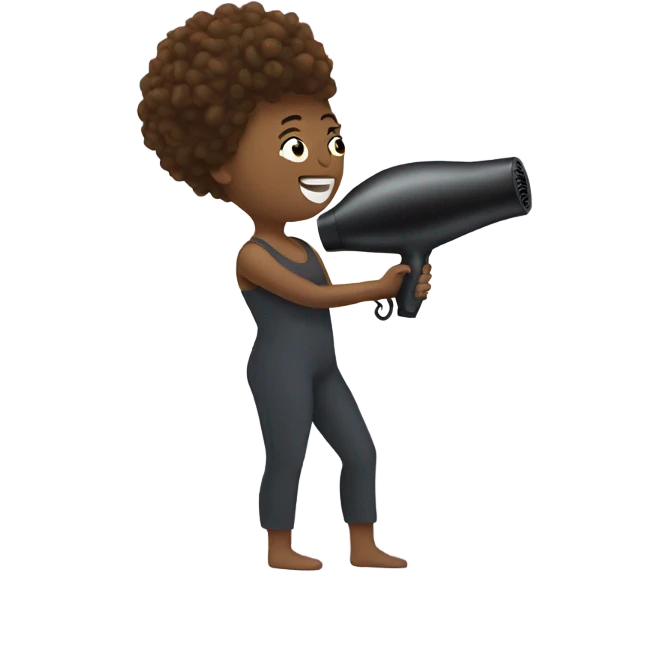 Blow drying  emoji