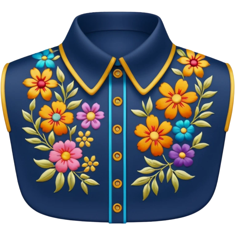 decorative color shirt collar emoji
