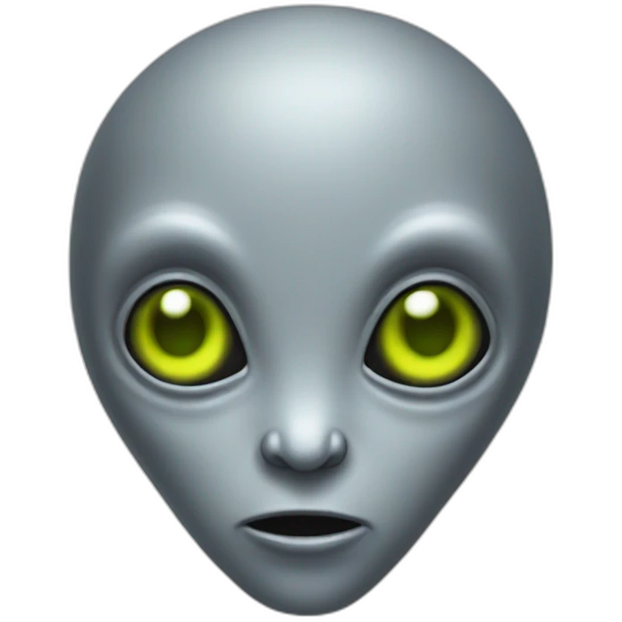 Grey alien emoji
