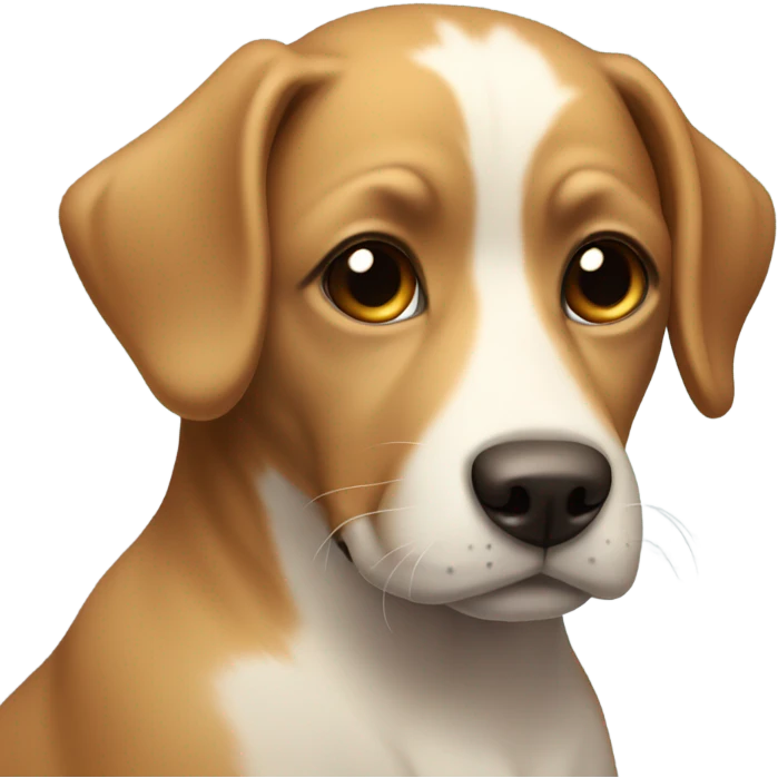 Dog with no eyes emoji