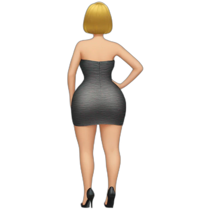 Pawg dress from behind emoji