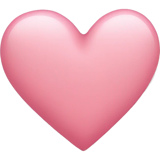 a delicate pink heart emoji