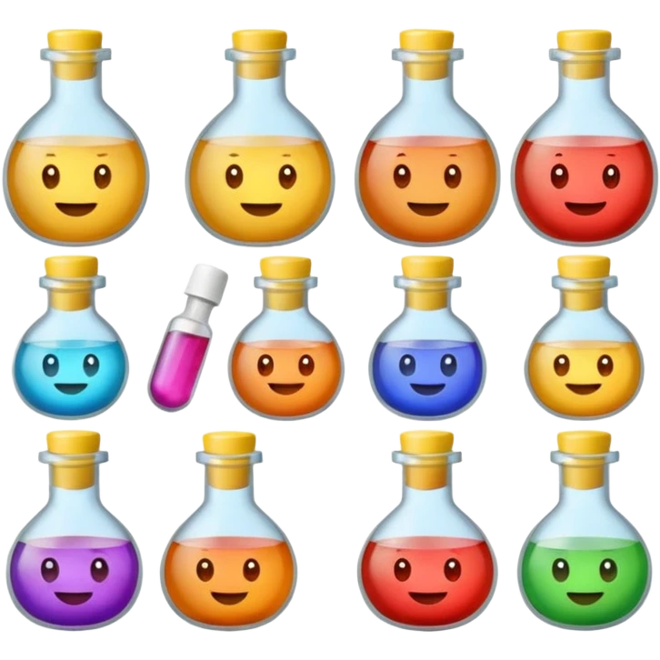 pochons transparents avec des médicaments dedans qui sourient et rigolent emoji