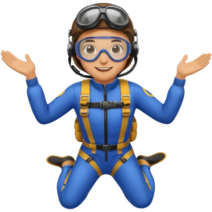parachute diver emoji