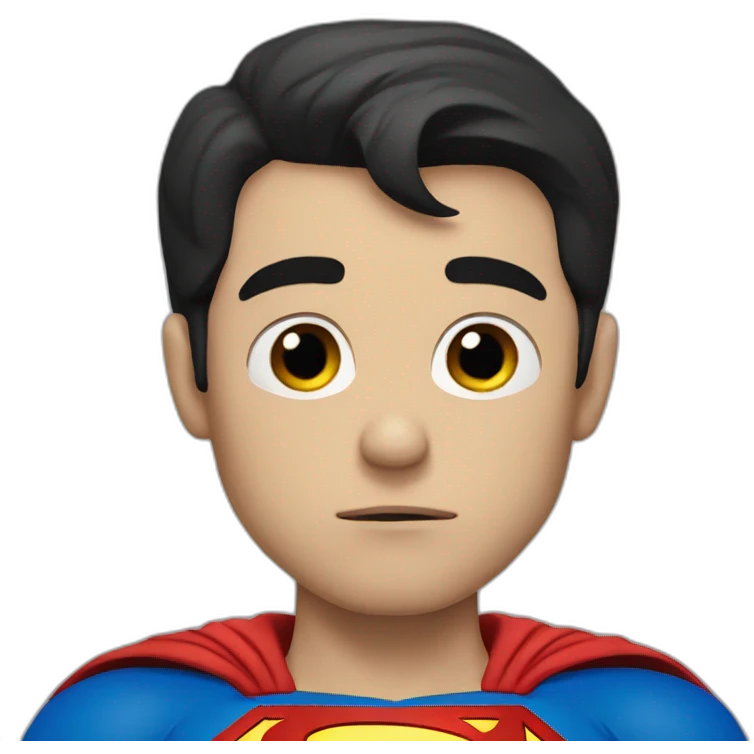 Sad superman emoji