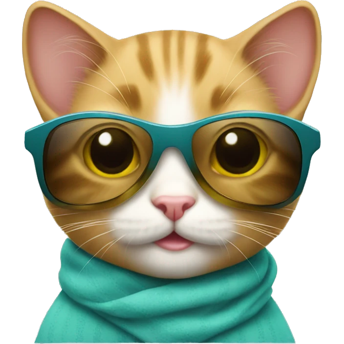 Baby cat with sunglass emoji