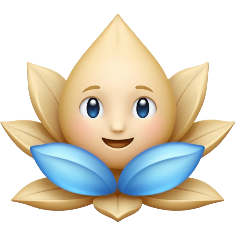 lotos emoji, a slight glow
acceptable сolors: blue, light blue, warm white, light sandy emoji