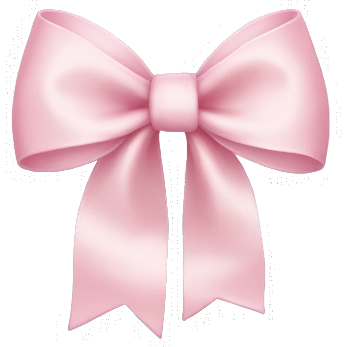 light pink bow emoji