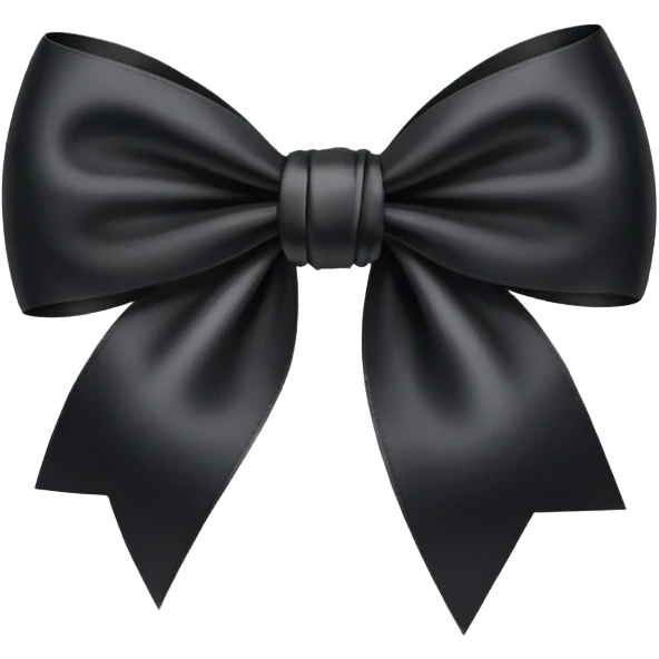 Black bow emoji