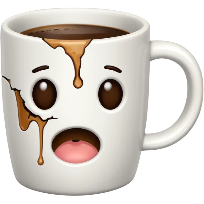 cracked mug no face emoji