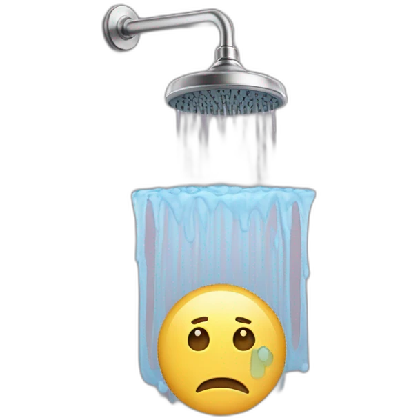 sad shower emoji