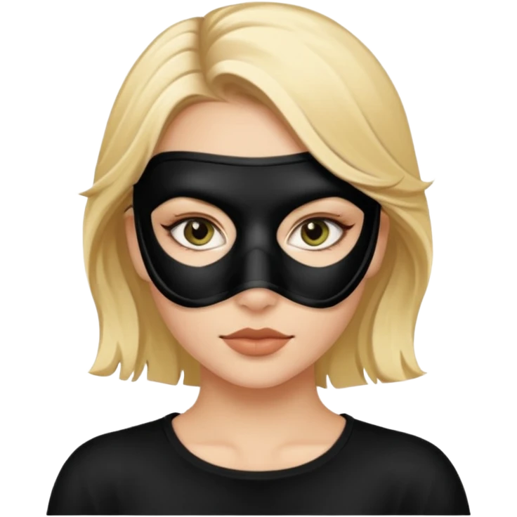 Create a blonde and pretty criminal emoji