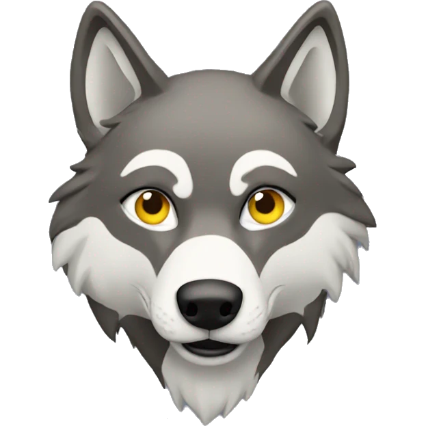 wolf wearing a hoodie  emoji