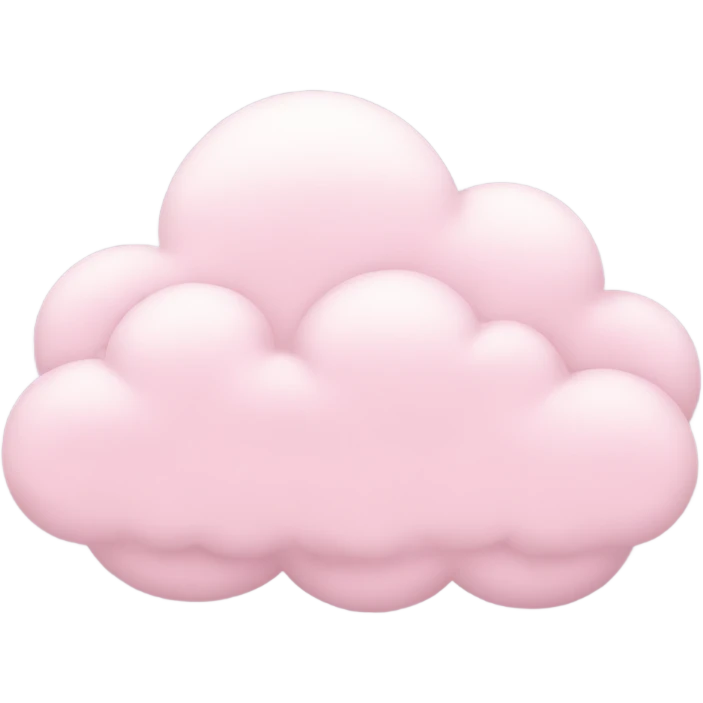 pastel pink aesthetic cloud emoji