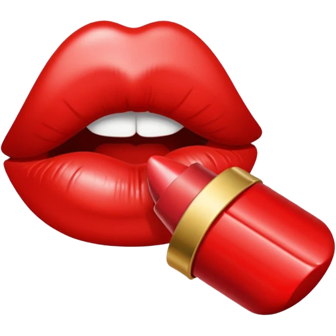 Lipstick mark kiss emoji