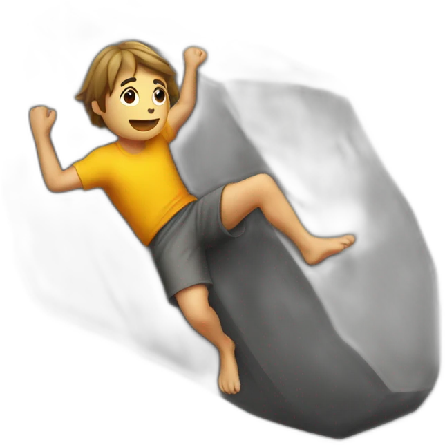 Bouldering emoji