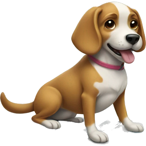 Dog on surfboard  emoji