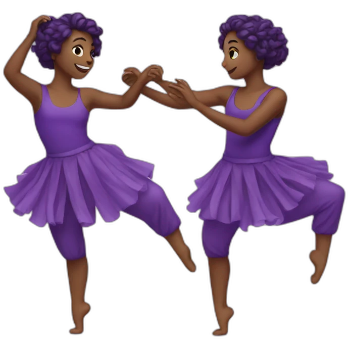 purple dance emoji