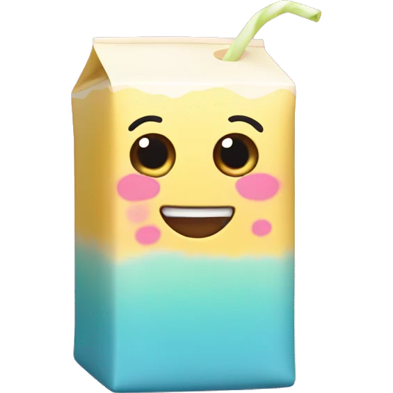 Kawaii juice box  emoji