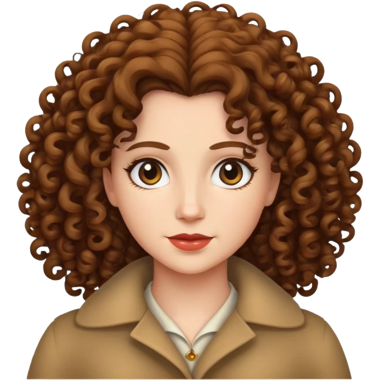 regina con i capelli ricci emoji