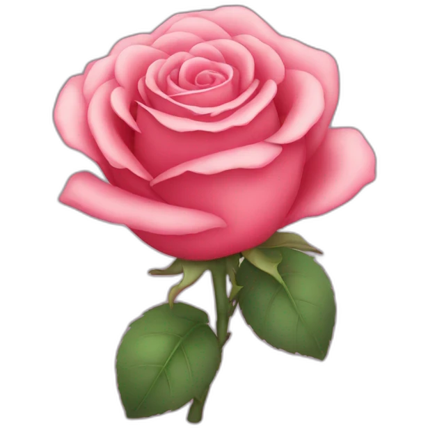 Rose with cute emoji emoji
