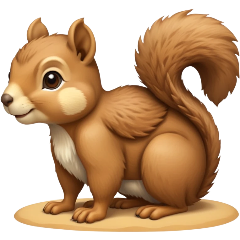 Squirrel over camel emoji