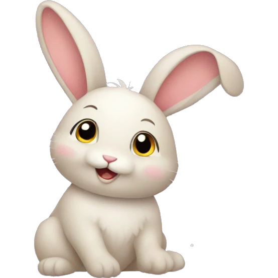 bunny in stars emoji