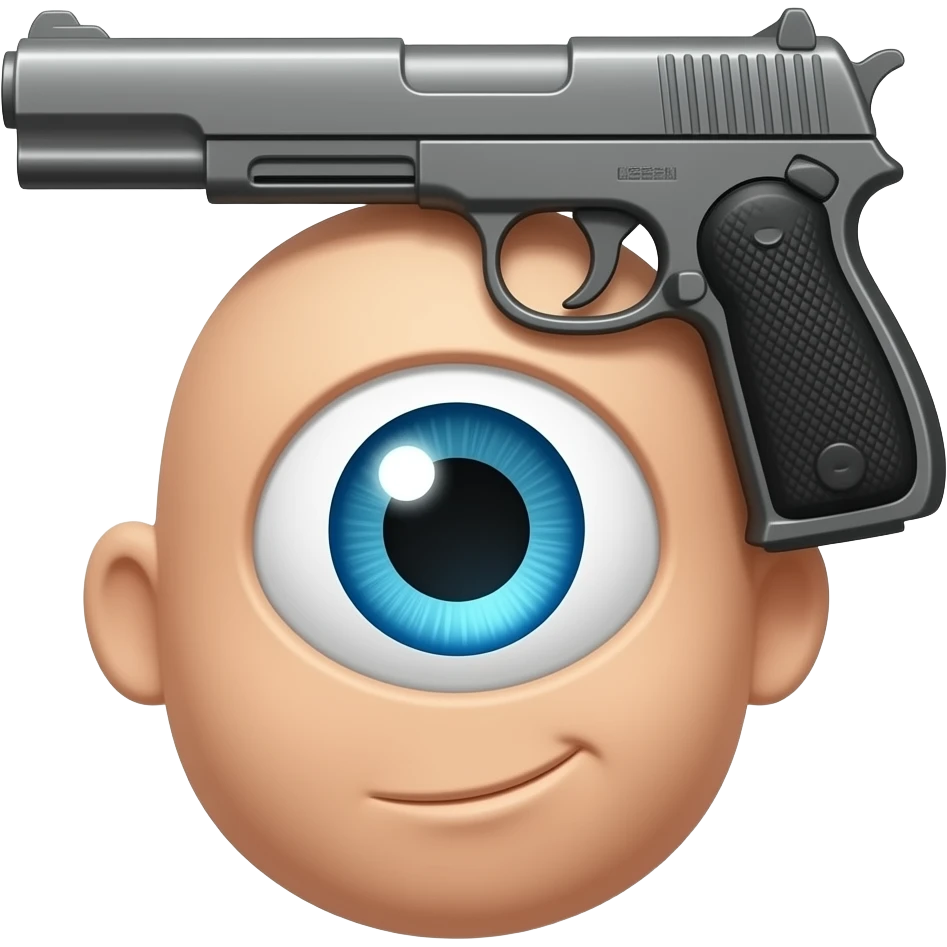 Use this emoji 🫩 but has a gun on his head emoji