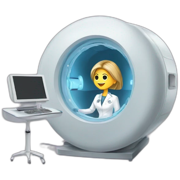 Posh-Radiologist-performing-breast-mri-to-leni-klum emoji