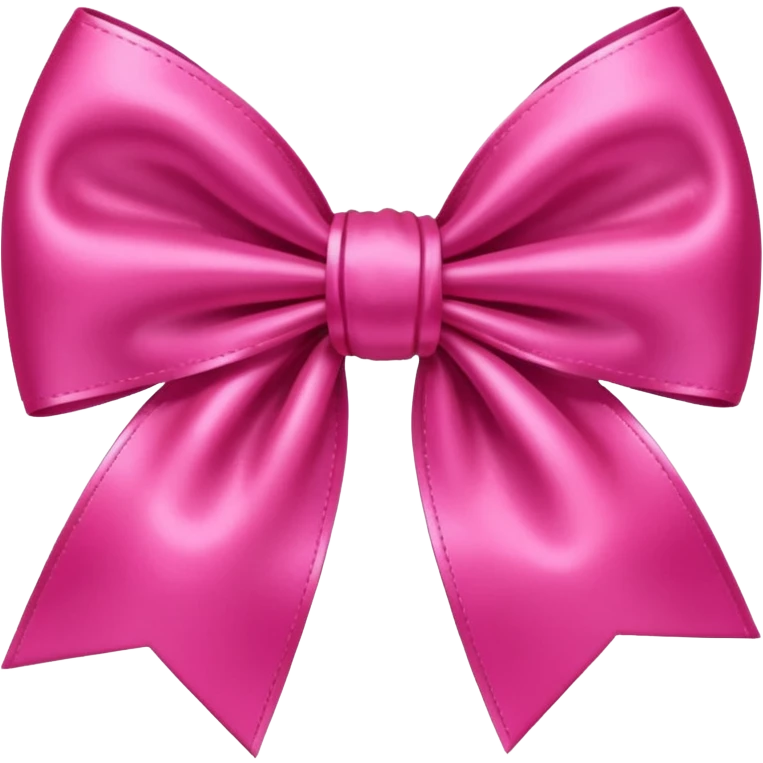 Hot pink bow emoji