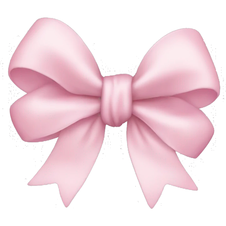 Light pink bow emoji