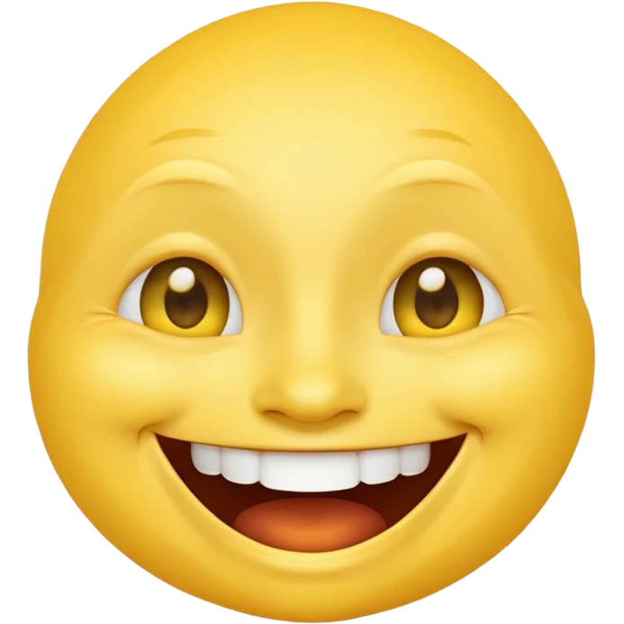 yellow face laughing  emoji