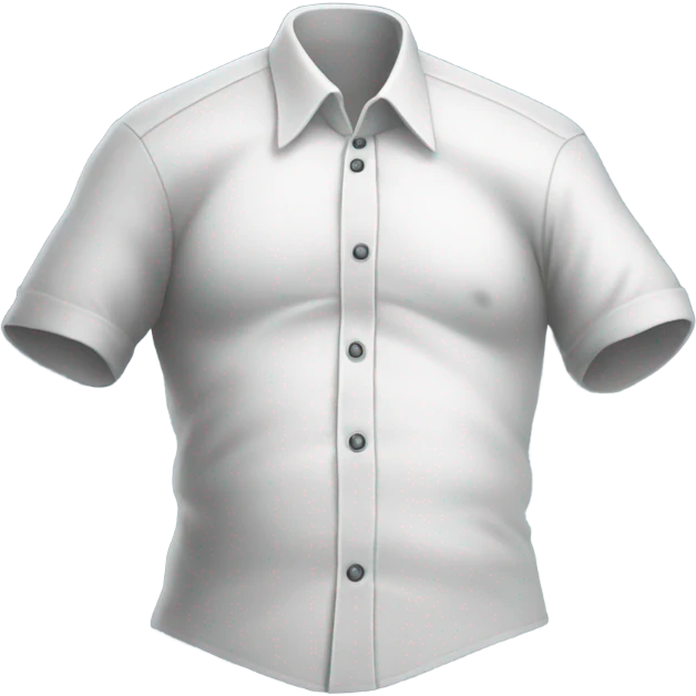 Fat belly popping button on shirt  emoji
