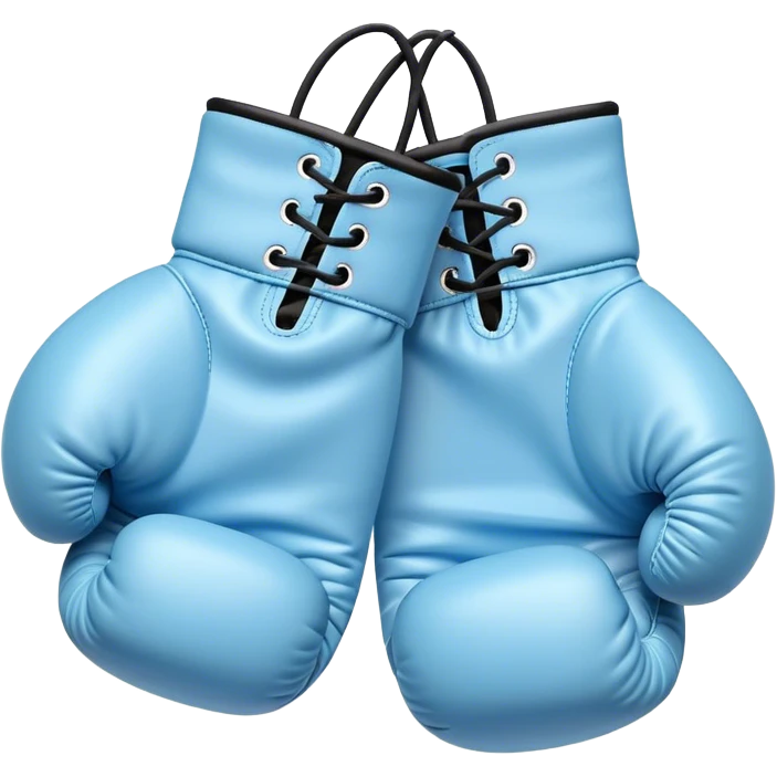 pastel blue  boxing gloves emoji